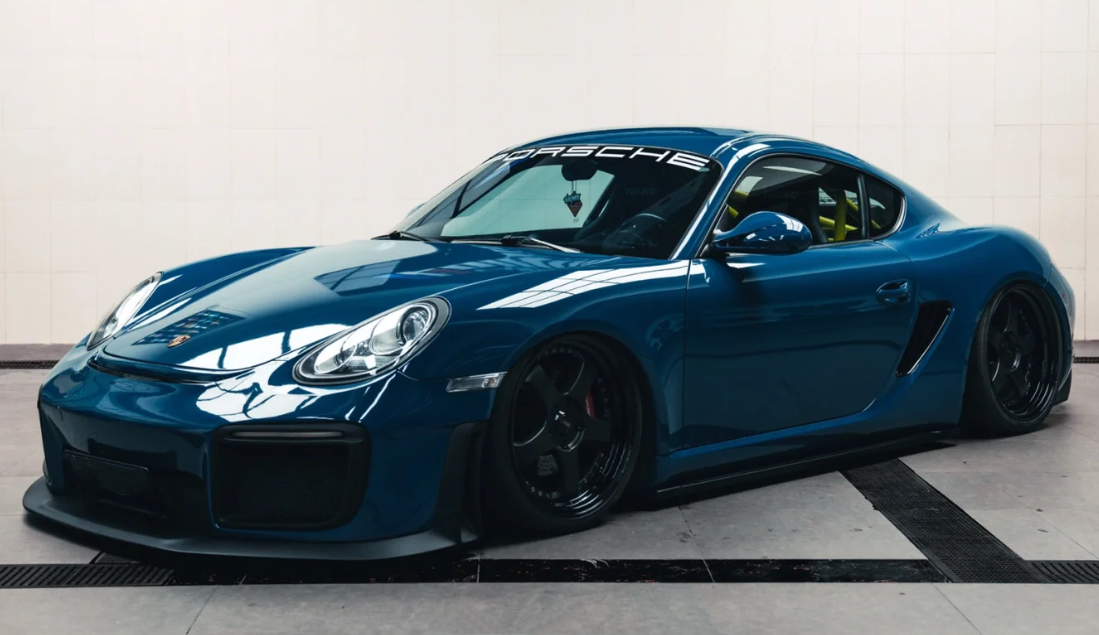 Super Gloss Porsche Deep Blue Car Vinyl Wrap review 2
