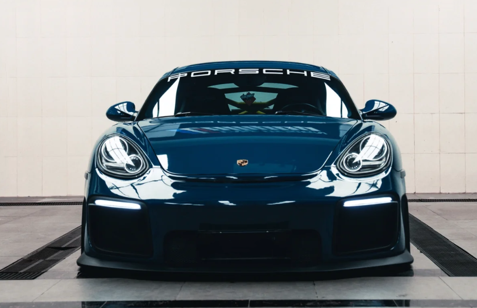 Super Gloss Porsche Deep Blue Car Vinyl Wrap review 1