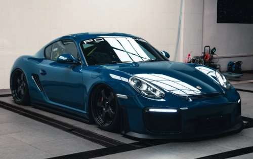 Super Gloss Porsche Deep Blue Car Vinyl Wrap review 