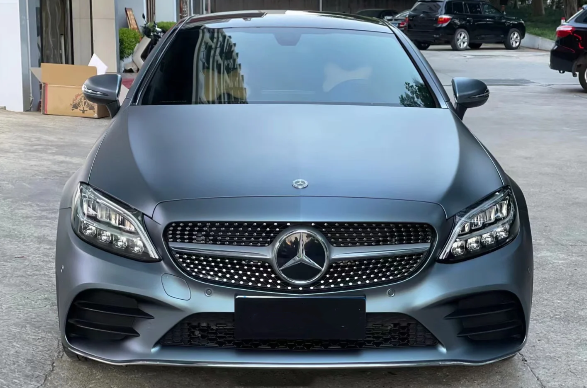 Matte Blue Gray Vinyl Wrap Car Wrap review william e savage 03