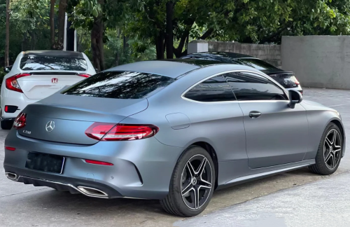 Matte Blue Gray Vinyl Wrap Car Wrap review 