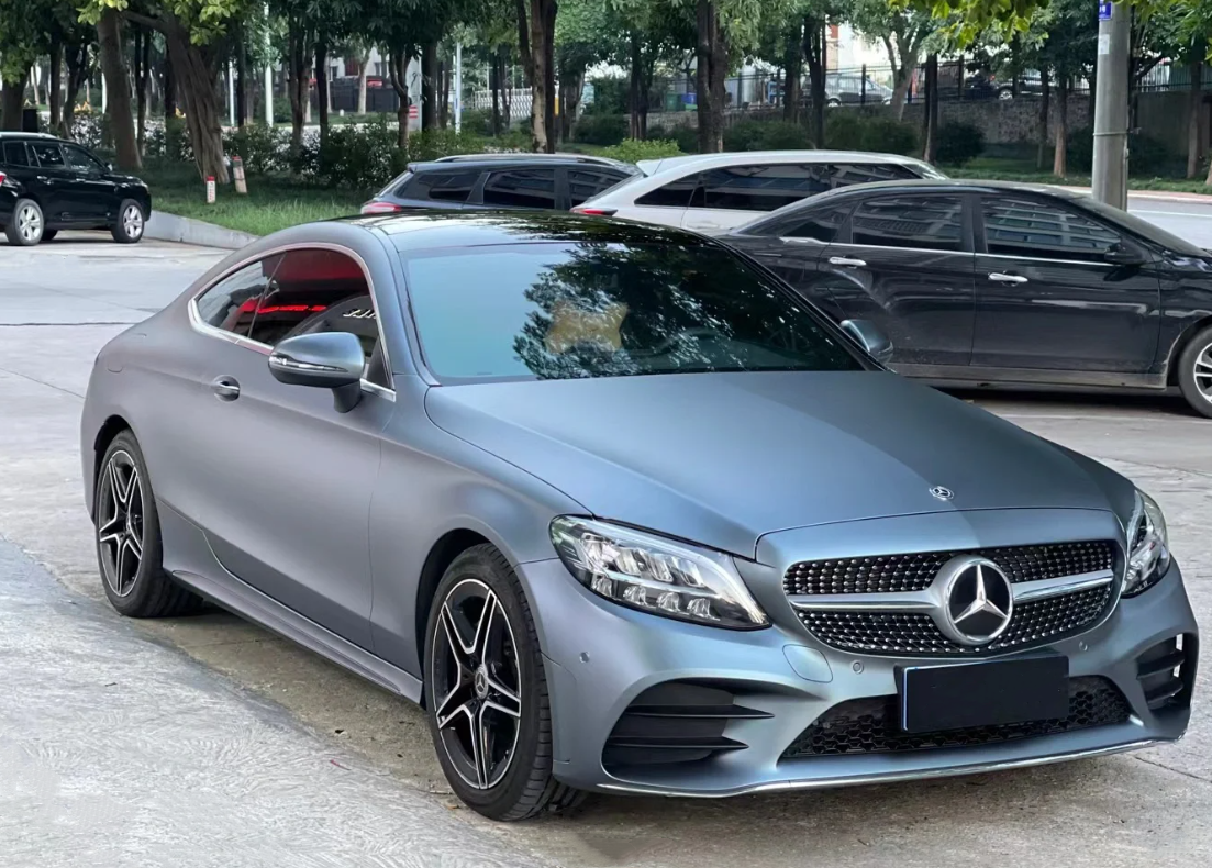 Matte Blue Gray Vinyl Wrap Car Wrap review william e savage 02