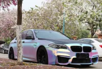 Matte Holographic Rainbow Neo Chrome Car Vinyl Wrap  review 1