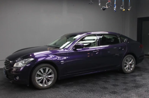 PET Gloss Metallic Midnight Purple Car Vinyl Wrap review 