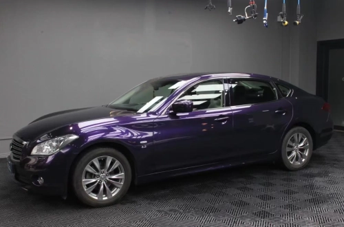 PET Gloss Metallic Midnight Purple Car Vinyl Wrap review 
