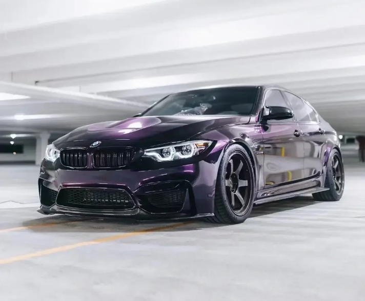 PET Gloss Metallic Midnight Purple Car Vinyl Wrap review 0