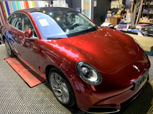 Gloss Metallic Cherry Red Car Vinyl Wrap review 