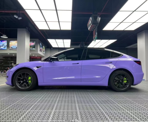 Super Gloss Lavender Purple Car Vinyl Wrap review 