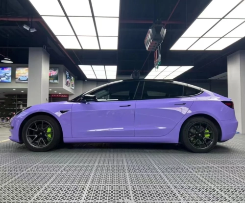 Super Gloss Lavender Purple Car Vinyl Wrap review 