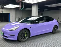 Super Gloss Lavender Purple Car Vinyl Wrap review 1
