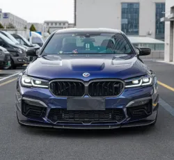 Gloss Metallic Tanzanite Blue Car Vinyl Wrap [BMW OEM Color] review Carbon-Vanilla 02