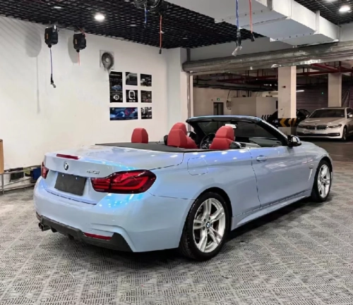 Candy Metallic Dark Gray Blue Car Vinyl Wrap review 