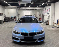 Candy Metallic Dark Gray Blue Car Vinyl Wrap review 2