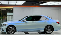 Candy Metallic Dark Gray Blue Car Vinyl Wrap review 0
