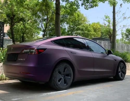 Matte Metallic Purple Car Vinyl Wrap review 