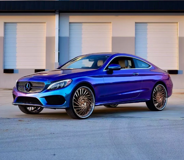 Gloss Diamond Purple Blue Car Vinyl Wrap review Amber 02