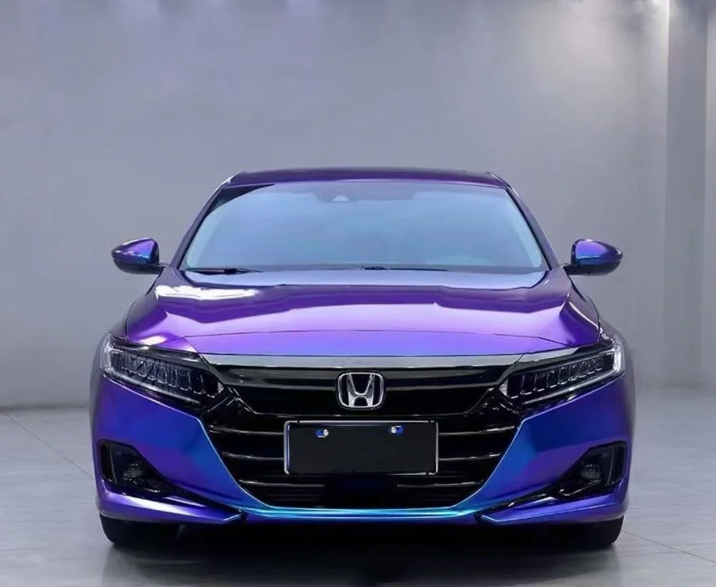 Gloss Diamond Purple Blue Car Vinyl Wrap review Jack Kaltenbach 02