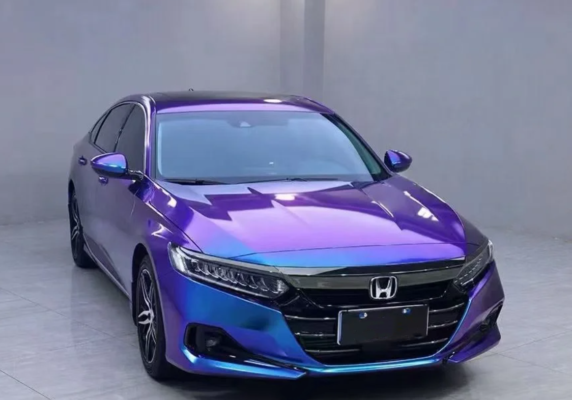 Gloss Diamond Purple Blue Car Vinyl Wrap review Jack Kaltenbach 03