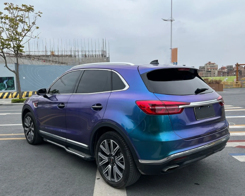 Gloss Diamond Purple Blue Car Vinyl Wrap review 