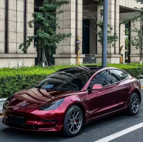  Liquid Metallic Dragon Blood Red Car Vinyl Wrap review 