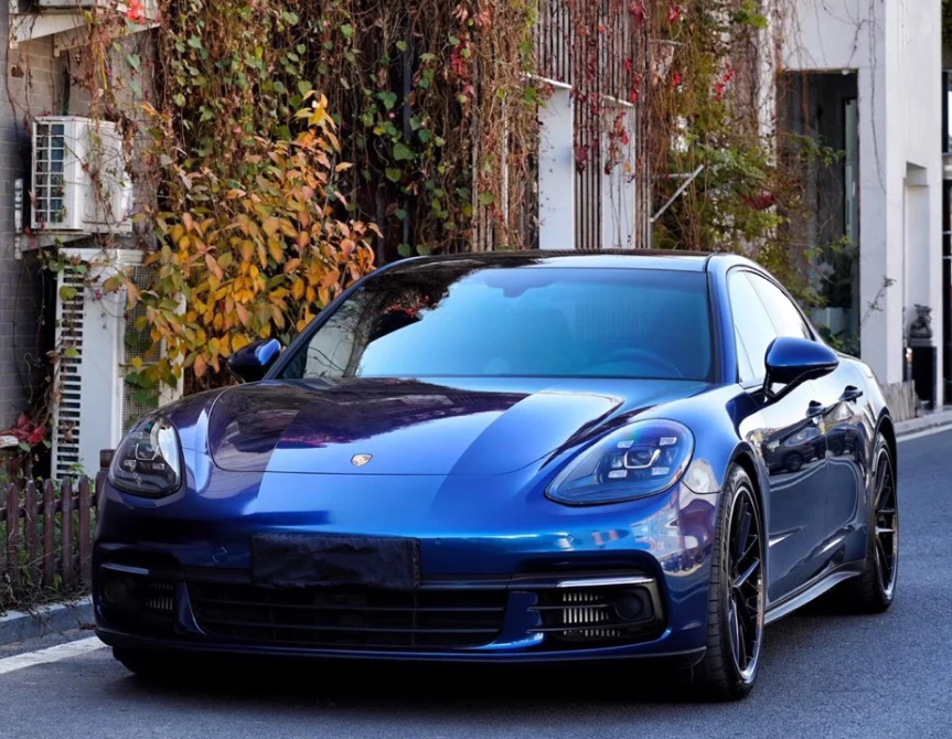 Gloss Metallic Indigo Blue Car Vinyl Wrap review Jess 01