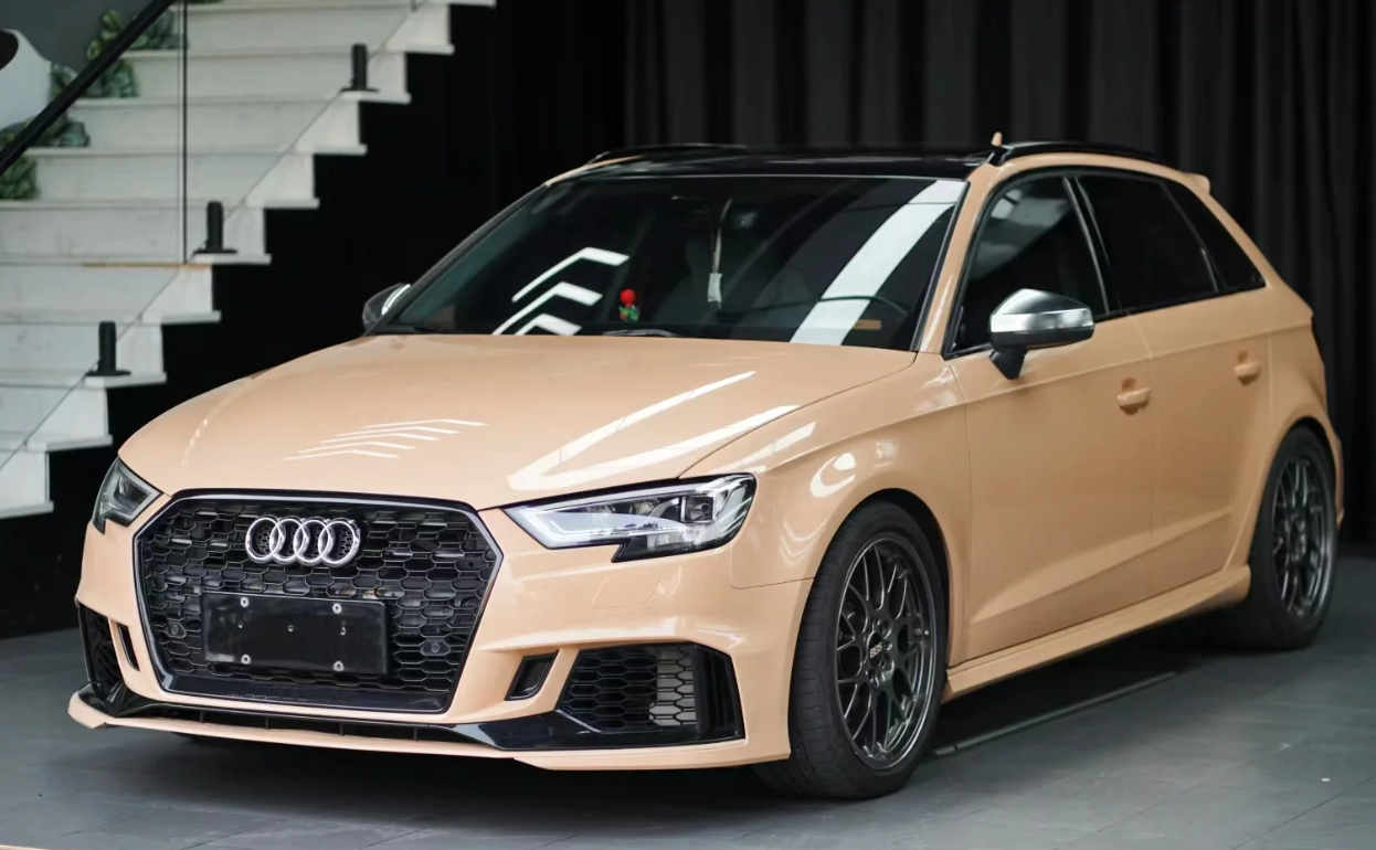 Super Gloss Sandstorm Yellow Desert Yellow Car Vinyl Wrap review Melissa Barlow 02