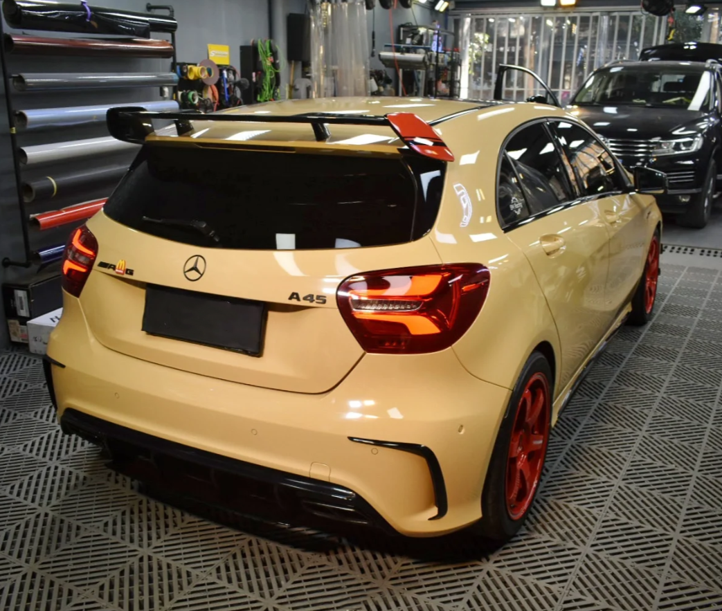 Super Gloss Sandstorm Yellow Desert Yellow Car Vinyl Wrap review Ian M. Allen