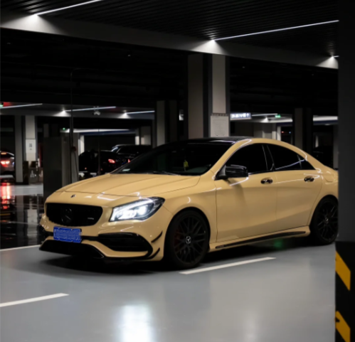 Super Gloss Sandstorm Yellow Desert Yellow Car Vinyl Wrap review Manny Buehler 02