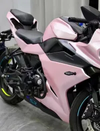 Matte Pure Metal Cherry Pink Car Vinyl Wrap review 1
