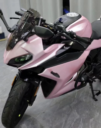 Matte Pure Metal Cherry Pink Car Vinyl Wrap review 2