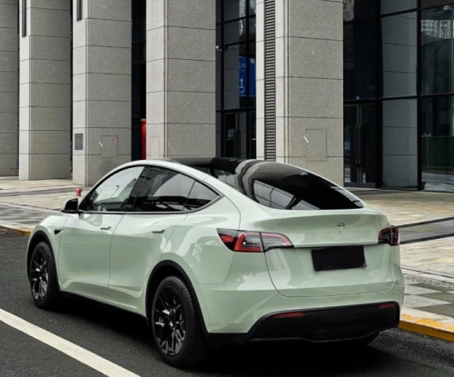 Super Gloss Light Khaki Grey Car Vinyl Wrap review 