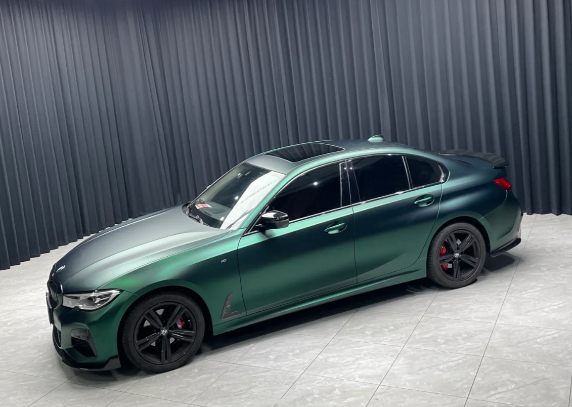 Matte Venom Green Car Vinyl Wrap review Lee 03