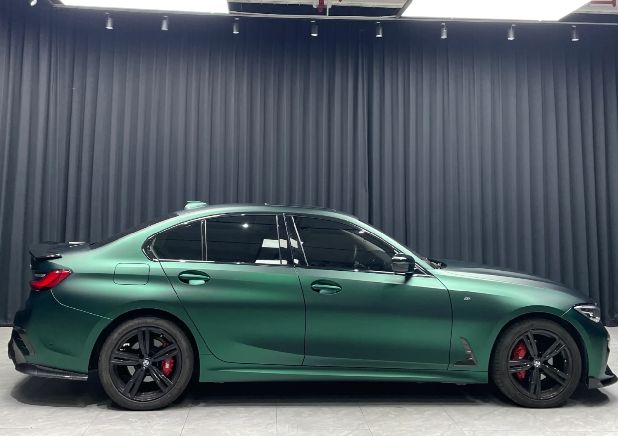 Matte Venom Green Car Vinyl Wrap review Lee 02