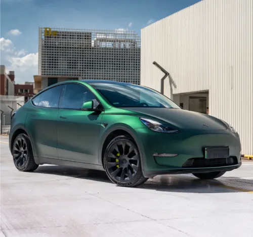 Matte Venom Green Car Vinyl Wrap review 