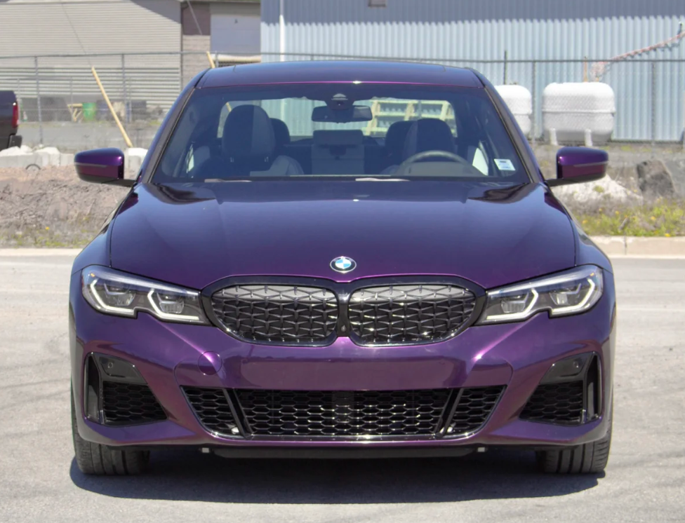 PET Gloss Metallic Midnight Purple Car Vinyl Wrap review 1