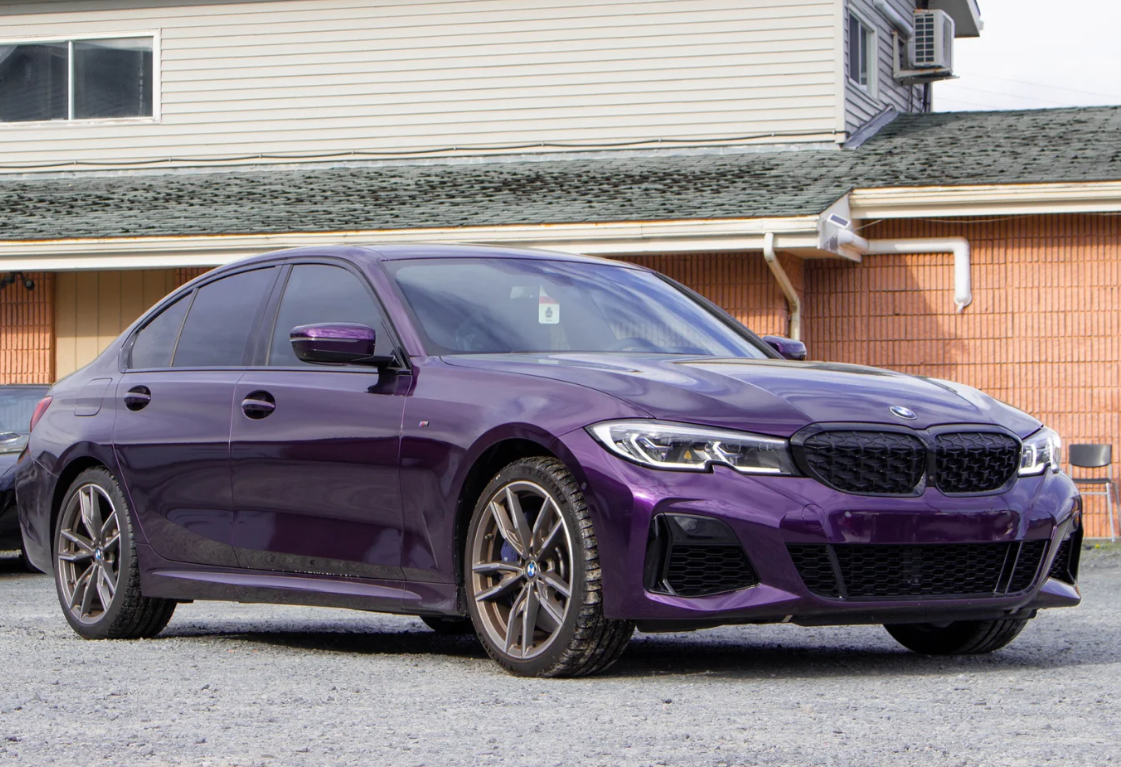 PET Gloss Metallic Midnight Purple Car Vinyl Wrap review 0