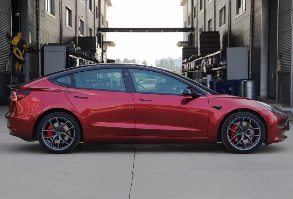  Liquid Metallic Dragon Blood Red Car Vinyl Wrap review 0