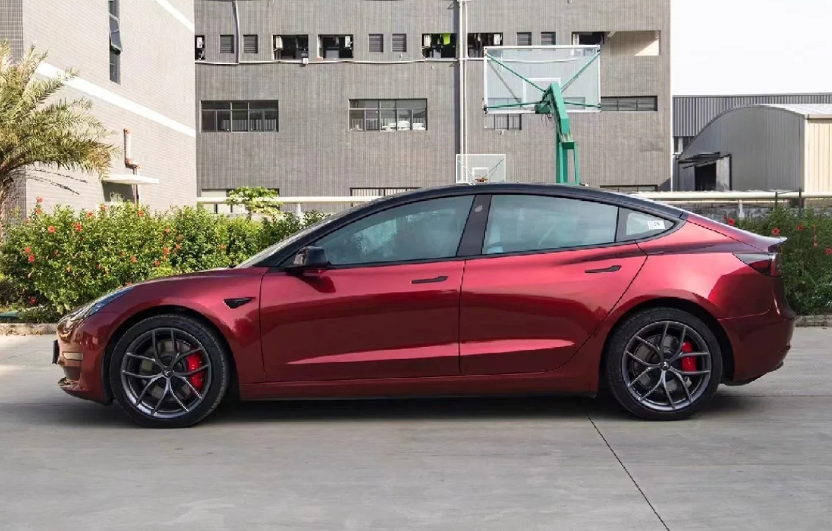  Liquid Metallic Dragon Blood Red Car Vinyl Wrap review 1