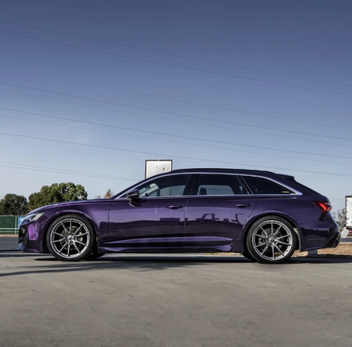 PET Gloss Metallic Midnight Purple Car Vinyl Wrap review 