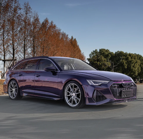 PET Gloss Metallic Midnight Purple Car Vinyl Wrap review 1