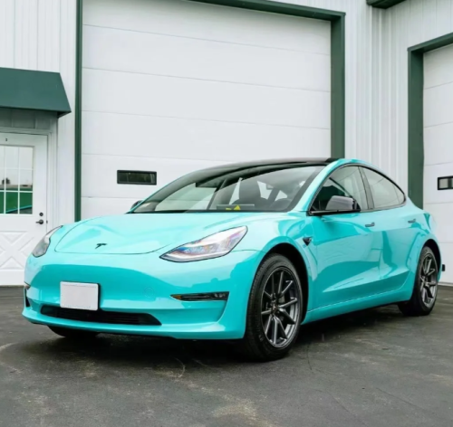 Super Gloss Tiffany Blue Car Vinyl Wrap review 
