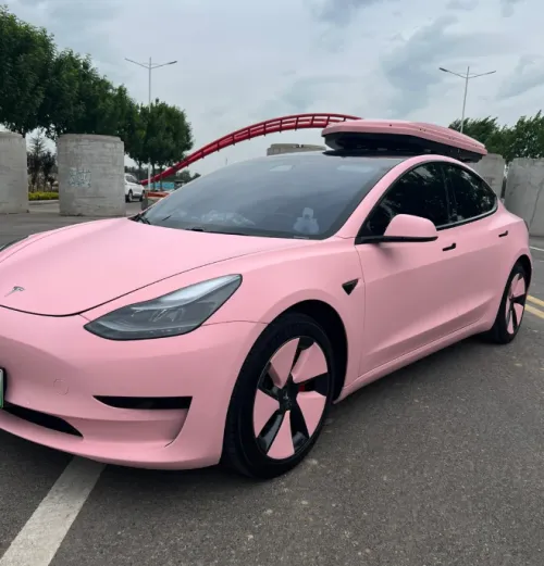  Super Matte Rose Pink Car Vinyl Wrap review 