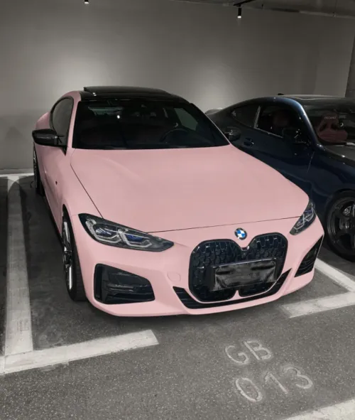  Super Matte Rose Pink Car Vinyl Wrap review 