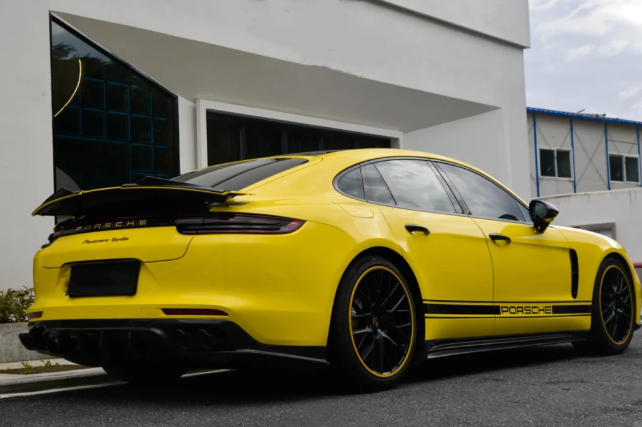 Super Gloss Yellow Car Vinyl Wrap review Dreashawn 03