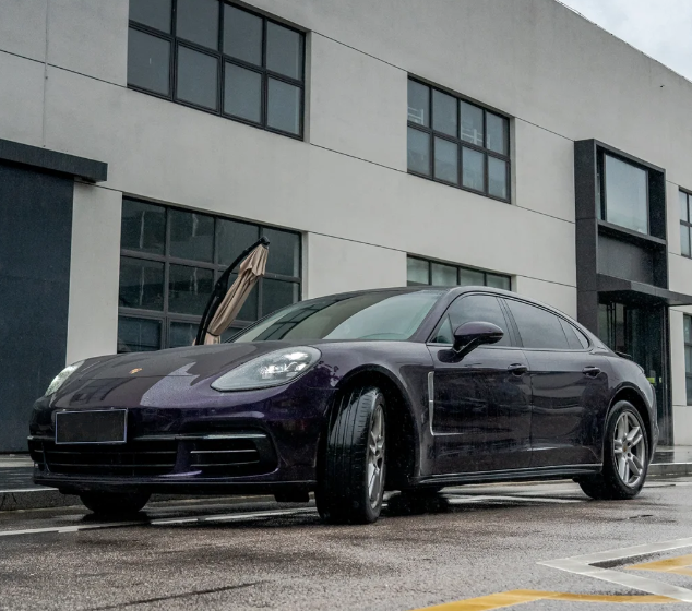 PET Gloss Metallic Midnight Purple Car Vinyl Wrap review 2