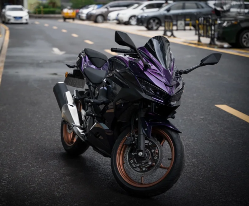 PET Gloss Metallic Midnight Purple Car Vinyl Wrap review 