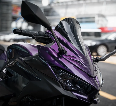 PET Gloss Metallic Midnight Purple Car Vinyl Wrap review 2