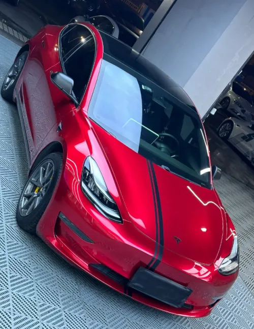Gloss Metallic Cherry Red Car Vinyl Wrap review 