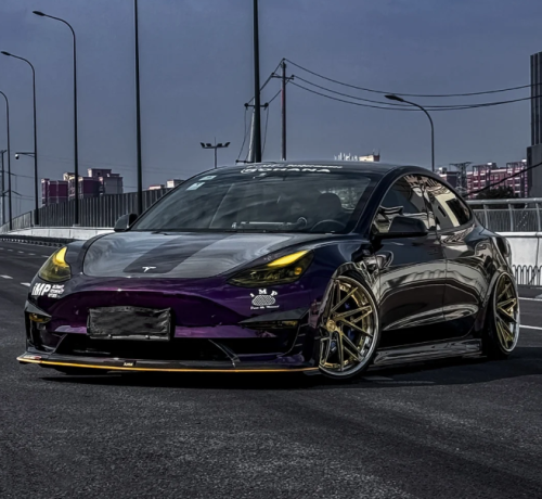 PET Gloss Metallic Midnight Purple Car Vinyl Wrap review 