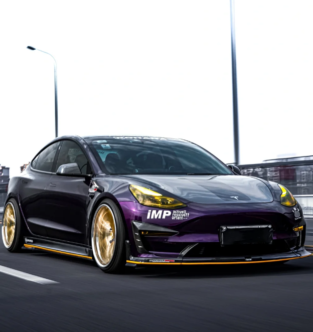 PET Gloss Metallic Midnight Purple Car Vinyl Wrap review 2